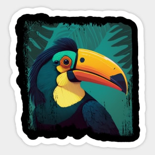 colorful toucan Sticker